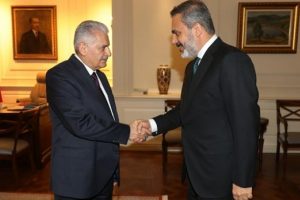 Başbakan Yıldırım, Fidan'ı kabul etti