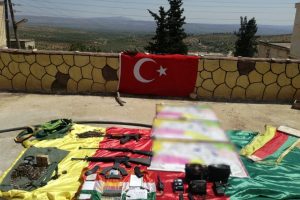 Afrin'de mühimmat ve örgütsel doküman ele geçirildi
