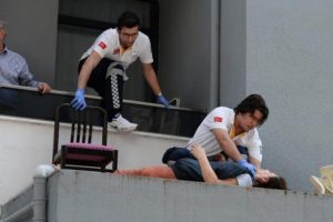 Yaşlı kadının korku dolu anları!