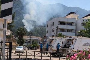 Marmaris'te orman yangını