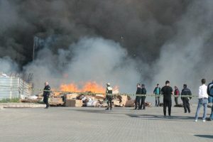 Kırşehir Organize Sanayi Bölgesi'nde yangın