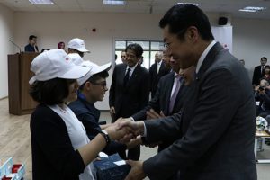 Japon heyetten Bursa'daki afet eğitim merkezine ziyaret