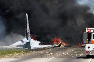 ABD'de askeri uçak düştü