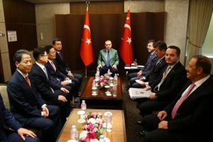 Erdoğan'dan Güney Kore'de kabul