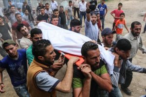 Gazze şehidini uğurladı