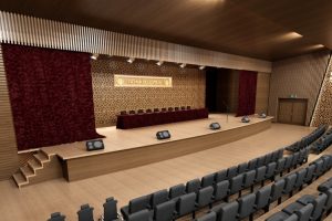 Bursa Gemlik'te Sosyal Yaşam Merkezi Konferans Salonu yenileniyor