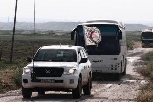 Yermük'ten ÖSO mensuplarını taşıyan ilk konvoy yola çıktı