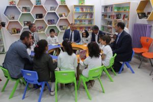 İlkokula zenginleştirilmiş kütüphane açılıdı