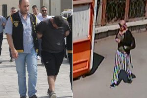 Polis yürüyüşünden şüphelenince ortaya çıktı