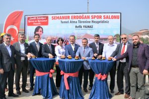 Bursa'da Semanur Erdoğan Spor Salonu'nun temeli atıldı