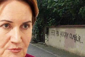 Akşener'in evinin karşısına bunu yazmışlardı, yakalandılar!