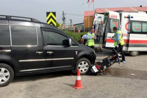 Bursa'da elektrikli bisikletle kamyonet çarpıştı: 1 yaralı