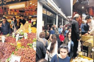 Araplar'ın iftarlığı Mısır Çarşısı'ndan