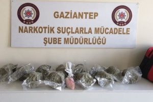 Gaziantep'te 6 kilo 250 gram bonzai ele geçirildi