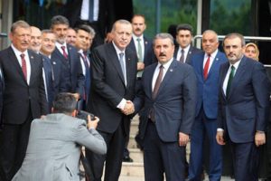 Erdoğan, BBP'yi ziyaret etti