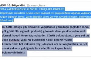 Meteorolojiden 'Dere yataklarından uzak durun' uyarısı