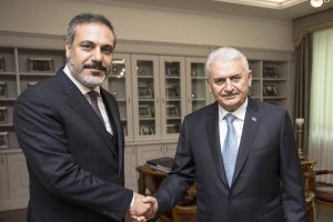 Başbakan Yıldırım, Hakan Fidan'ı kabul etti