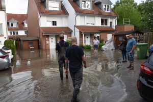 Hamburg sular altında kaldı