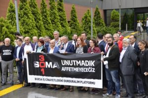 Bursa'da Soma faciası anıldı