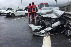 Düzce'de kaza: 3 yaralı