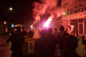 Sınırda Galatasaray coşkusu