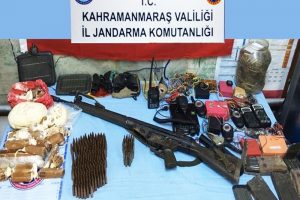 Kahramanmaraş'ta silah ve mühimmat ele geçirildi