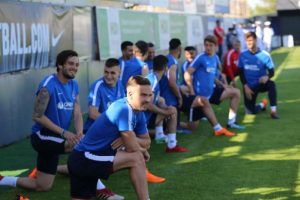 Trabzonsporlu futbolcular Çalımbay'a veda etti