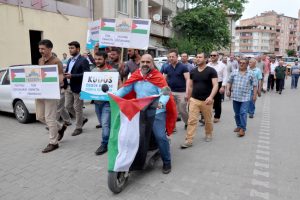 Bursa Karacabey'de İsrail protestosu