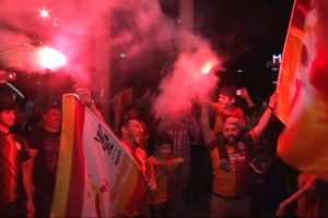 Taksim'de şampiyonluk coşkusu