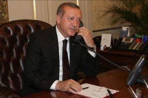 Cumhurbaşkanı Erdoğan'dan tebrik telefonu