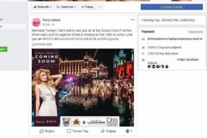 Paris Hilton'dan mesaj var