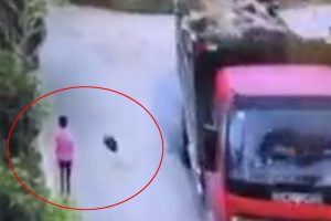 Talihsiz yaya kamerada