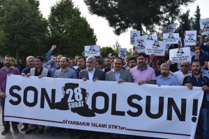 Diyarbakır ve Batman'da '28 Şubat siyasi yargı kararları iptal edilsin' talebi