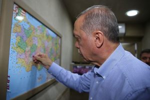 Erdoğan miting öncesi haritaya işareti koydu
