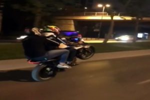 Motosikletli trafik magandası yeniden görüntülendi