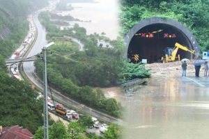 Karadeniz Sahil Yolu'nda ulaşım durdu