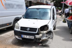 Zincirleme kaza kamerada