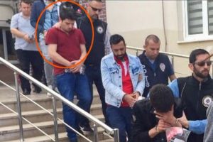 Bursa'da banka faresi yağmurdan kaçarken doluya tutuldu