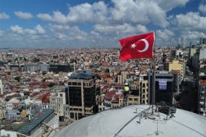 Taksim Camii havadan görüntülendi