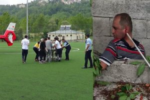 Boynuna demir saplandı, zamana karşı yarış başladı!