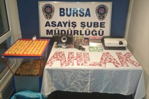 Bursa'da kumar operasyonunda 17 bin 612 lira ceza
