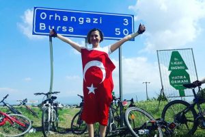 81 il gezecek olan Türk bayrağı Bursa'da