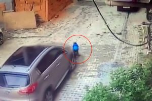 Mucize kurtuluş anı kamerada