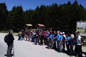 Bursa'da çevre için doğa yürüyüşü