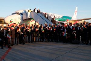 Rusya'ya giden ilk takım İran oldu