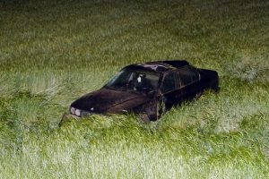 Virajı alamayan otomobil, ekin ekili tarlaya yuvarlandı