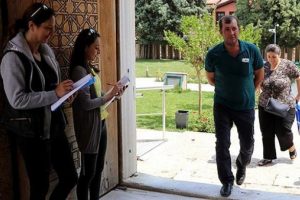Selimiye Camii'nde ilginç görüntü