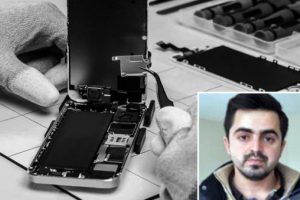 Çalıntı telefon tamircinin başını yaktı!
