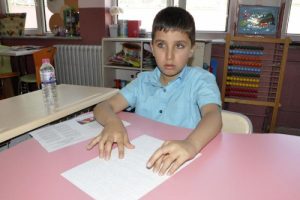 Görme engellilerin karne heyecanı
