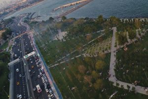 İftar yoğunluğu havadan görüntülendi